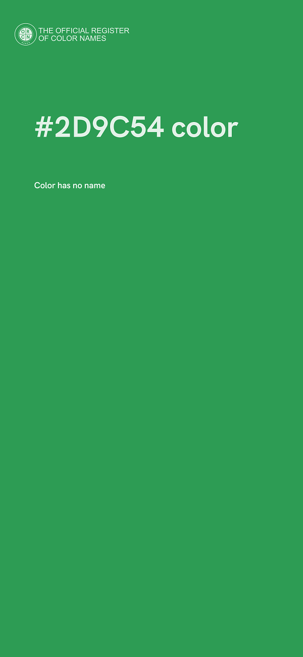 #2D9C54 color image
