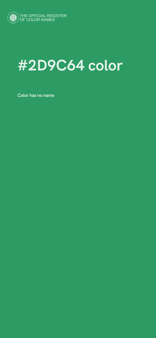 #2D9C64 color image