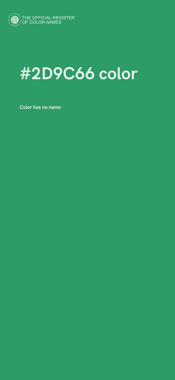 #2D9C66 color image