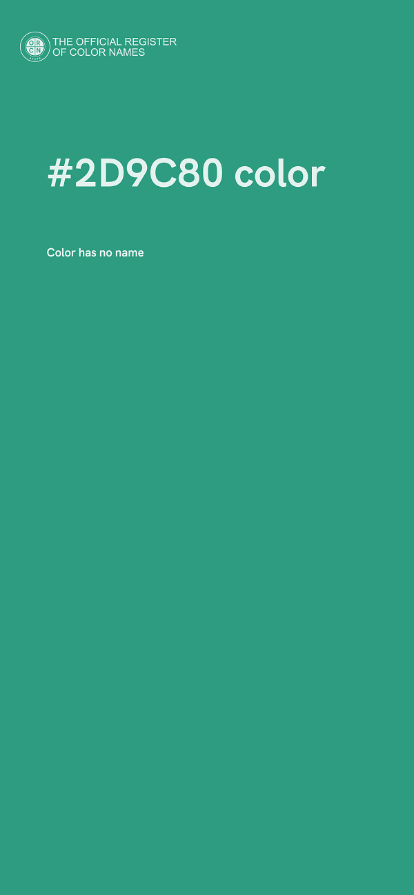 #2D9C80 color image