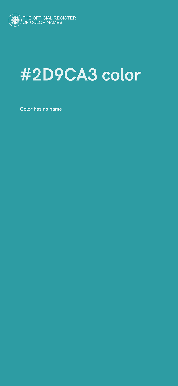 #2D9CA3 color image