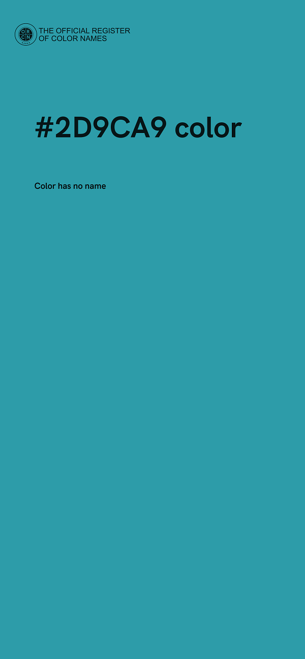 #2D9CA9 color image