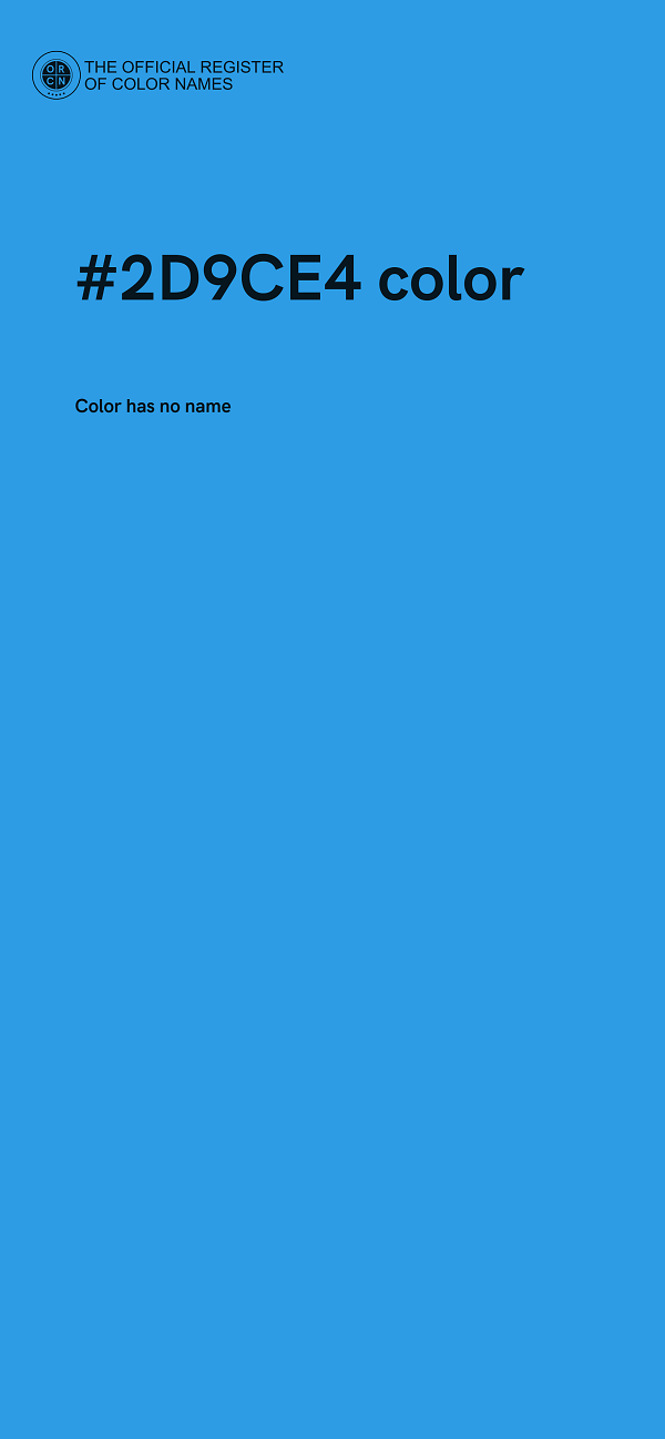 #2D9CE4 color image