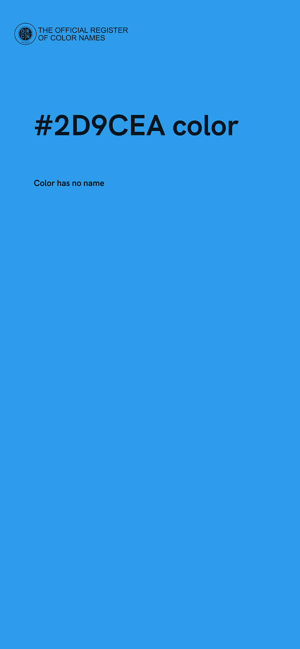 #2D9CEA color image