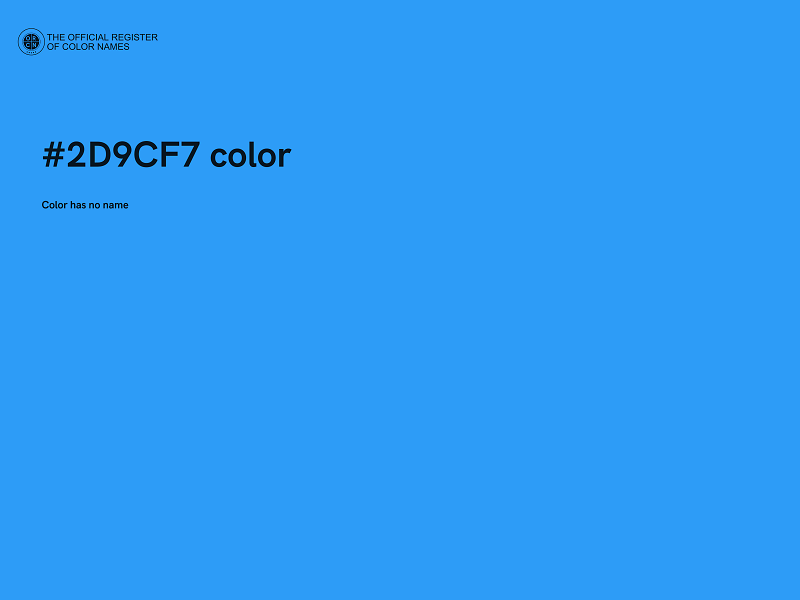 #2D9CF7 color image