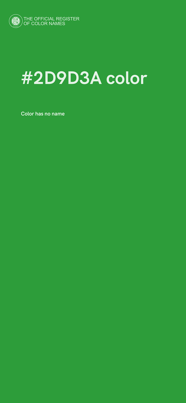 #2D9D3A color image