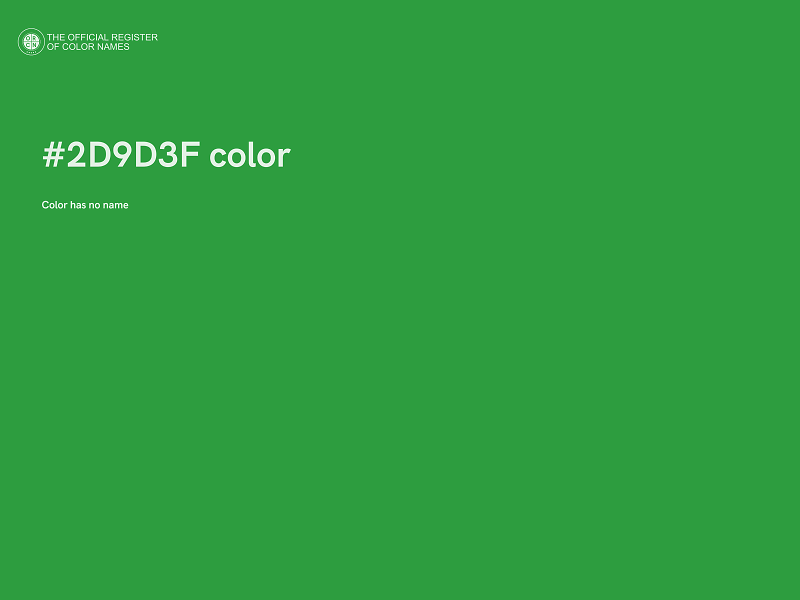 #2D9D3F color image