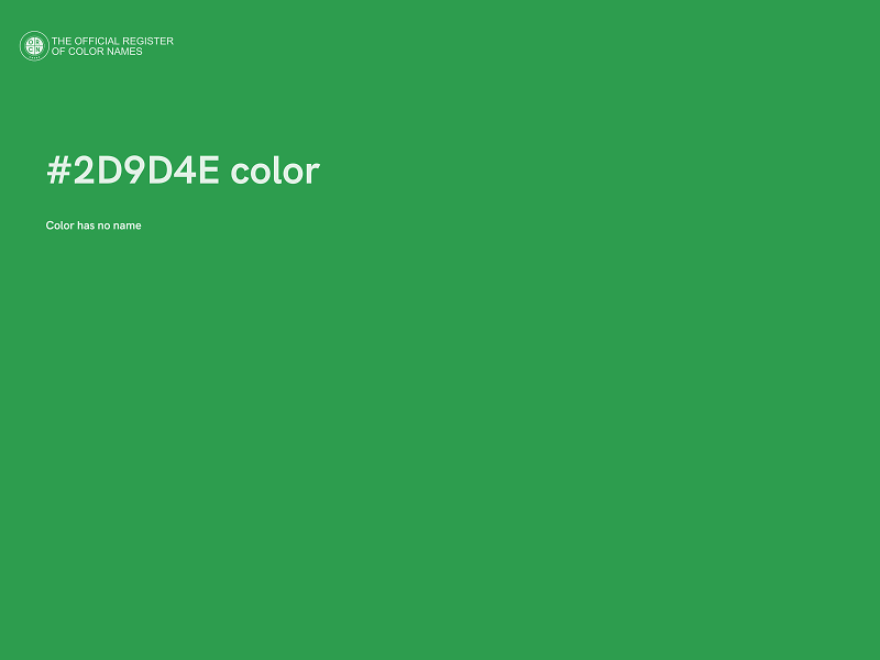 #2D9D4E color image