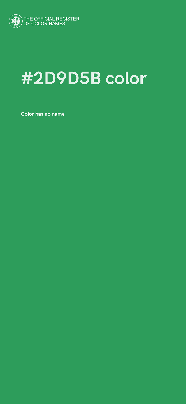 #2D9D5B color image