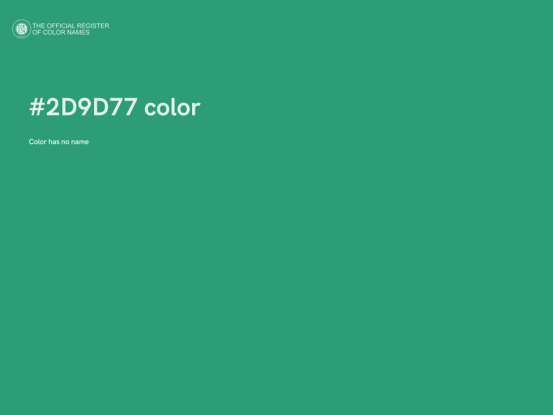 #2D9D77 color image