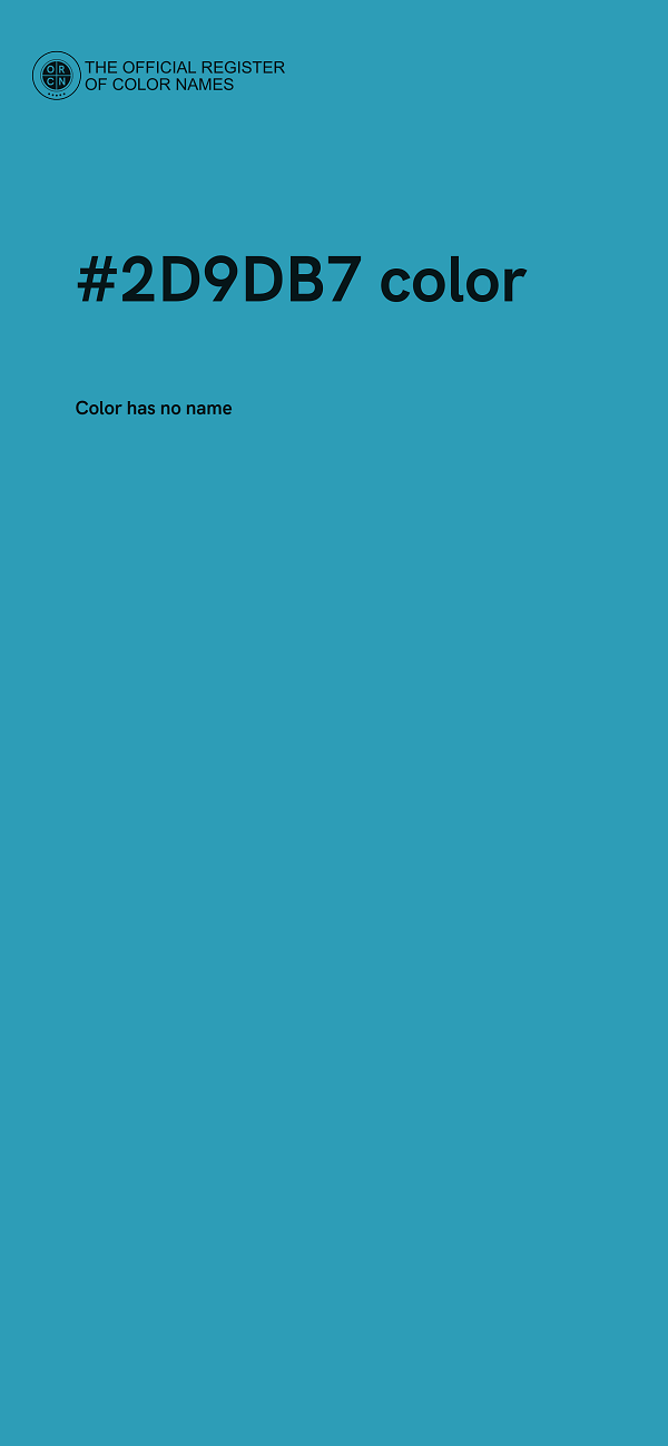 #2D9DB7 color image