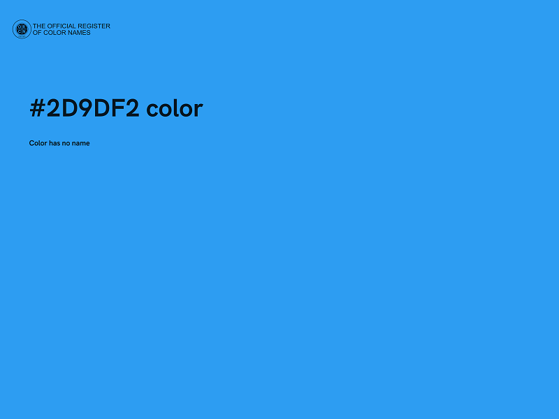 #2D9DF2 color image