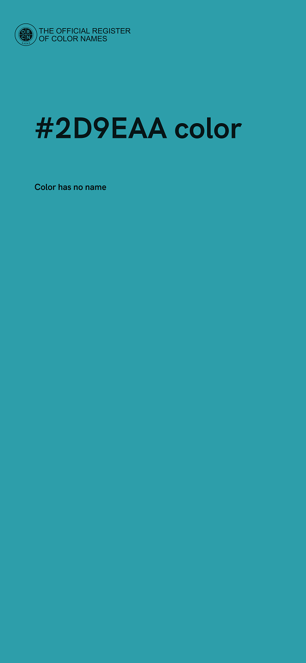 #2D9EAA color image