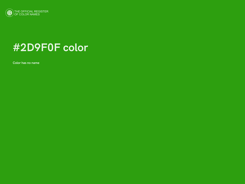 #2D9F0F color image