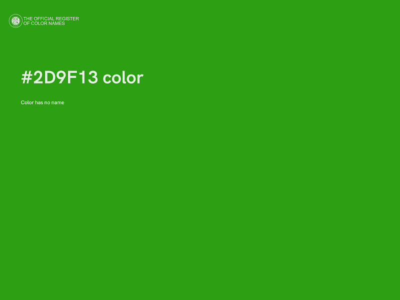 #2D9F13 color image