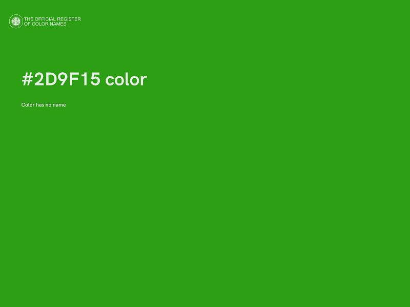 #2D9F15 color image