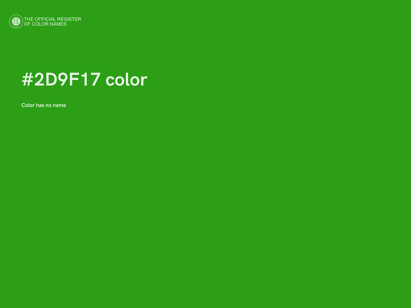 #2D9F17 color image