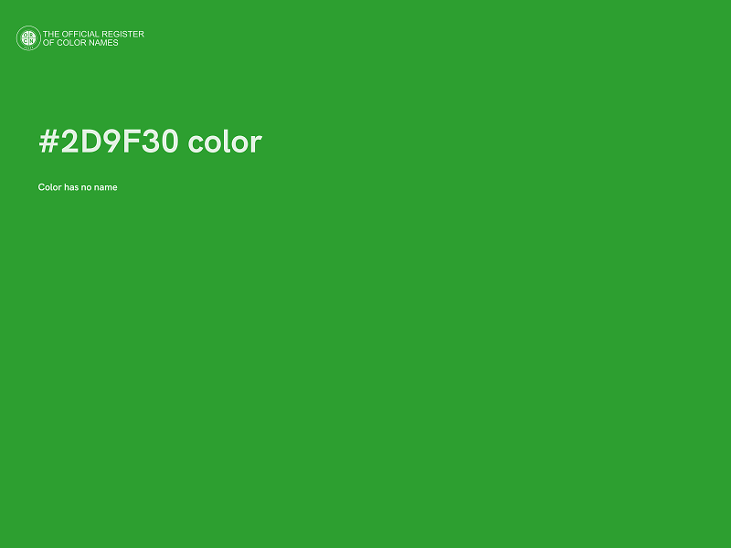 #2D9F30 color image