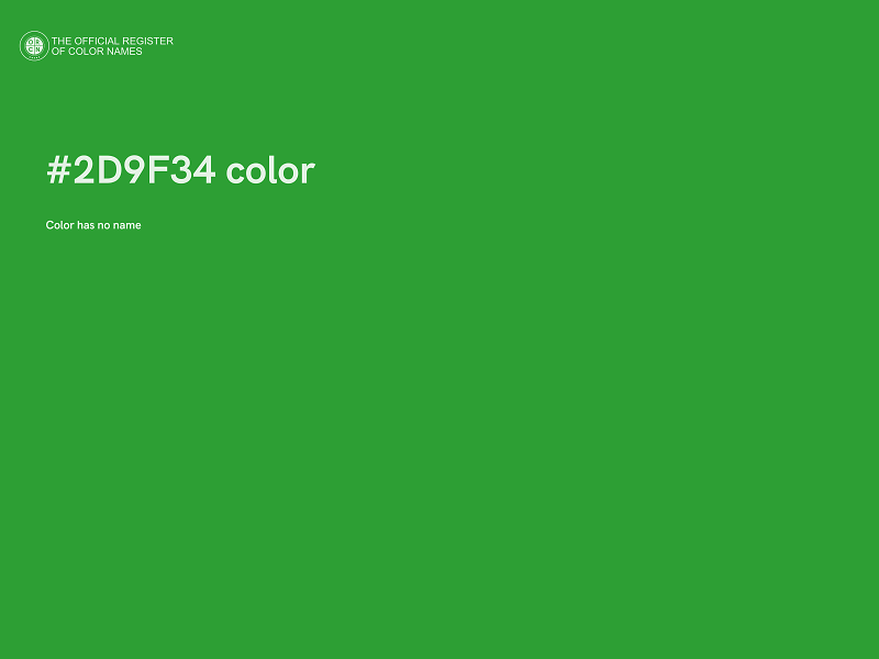 #2D9F34 color image