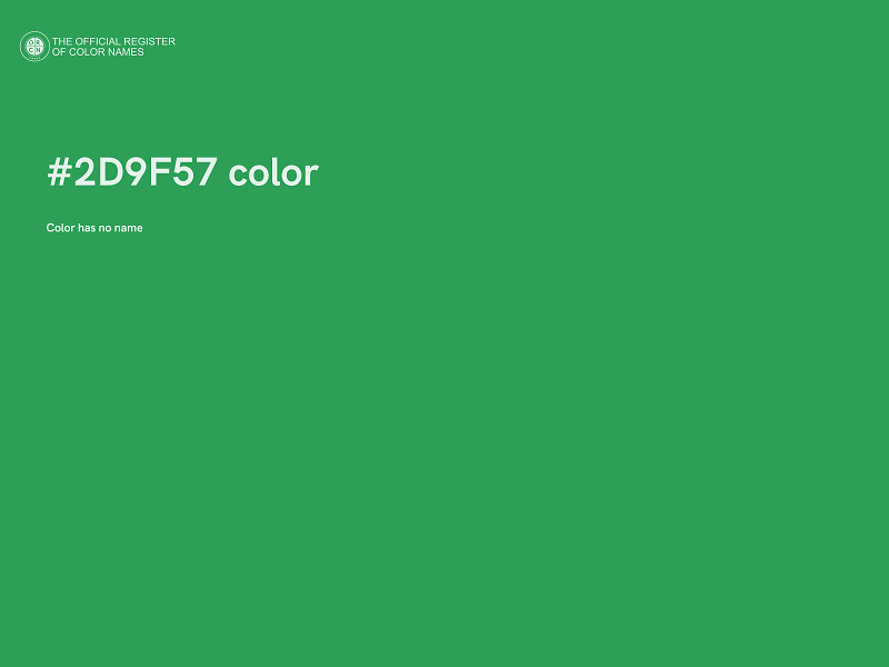 #2D9F57 color image