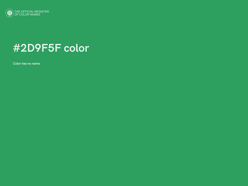 #2D9F5F color image