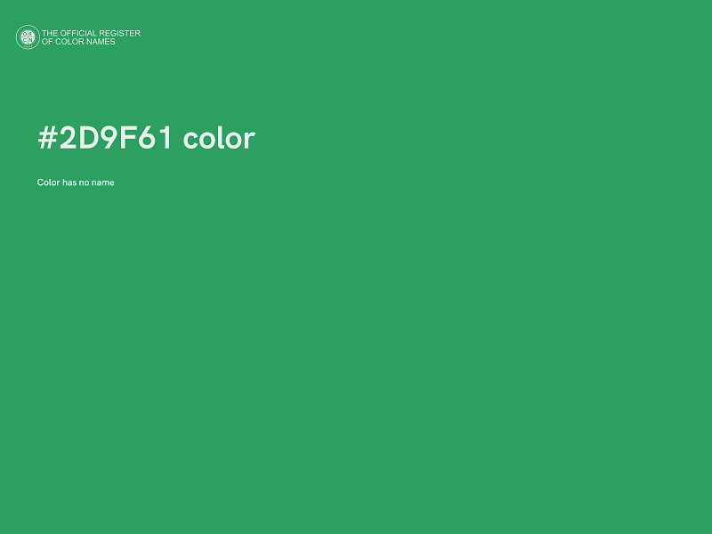 #2D9F61 color image