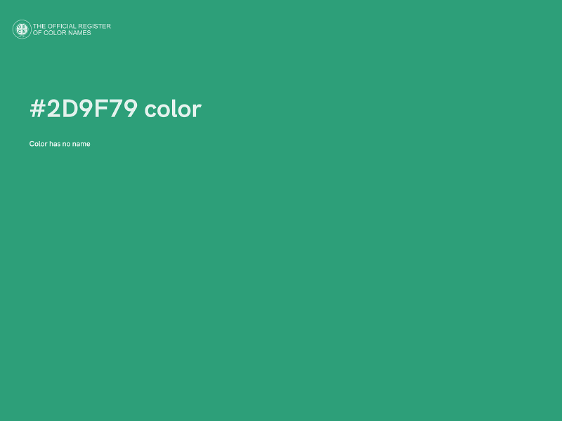 #2D9F79 color image