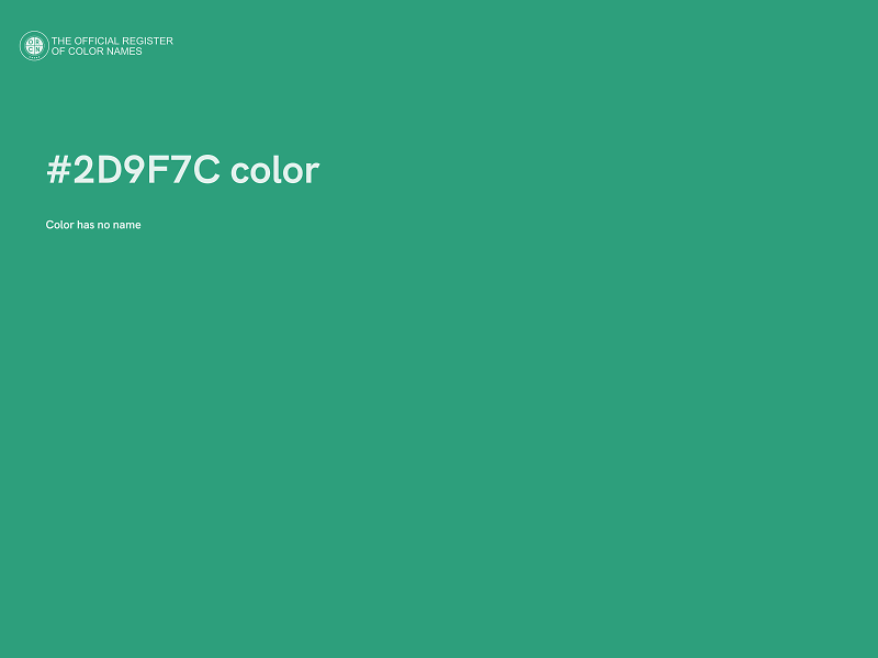 #2D9F7C color image