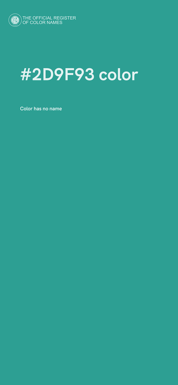 #2D9F93 color image