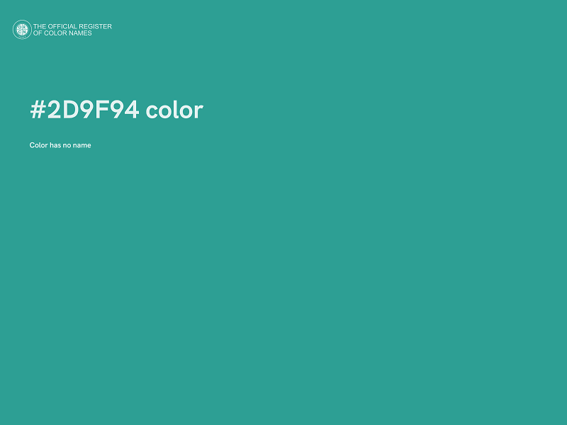 #2D9F94 color image
