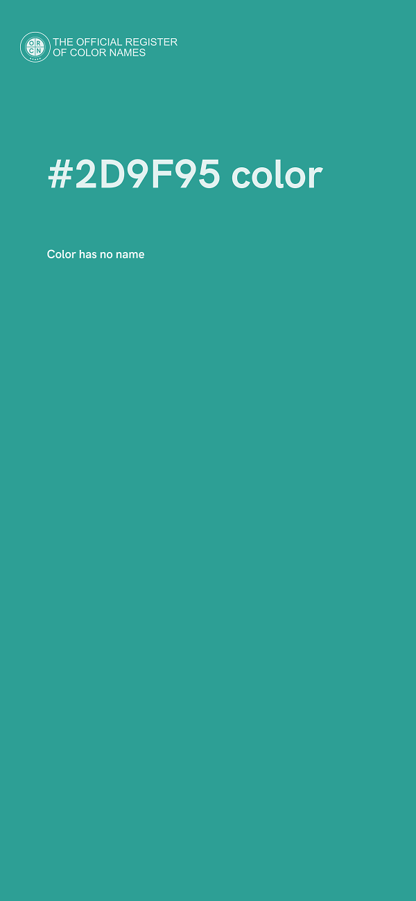 #2D9F95 color image