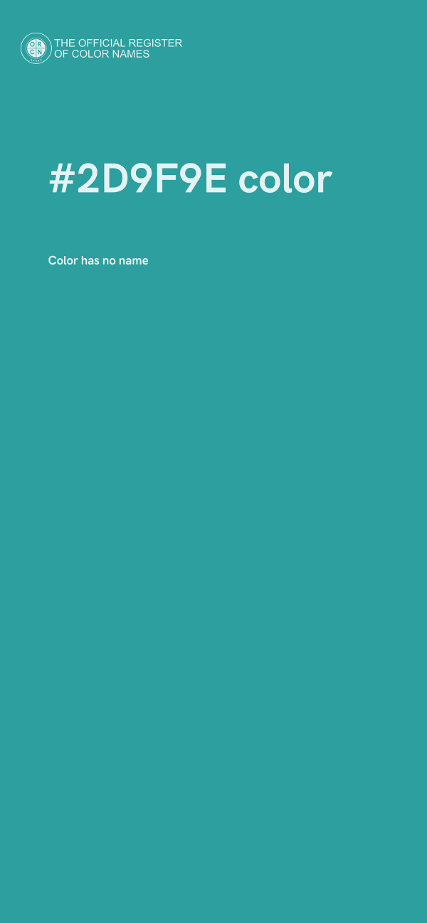 #2D9F9E color image