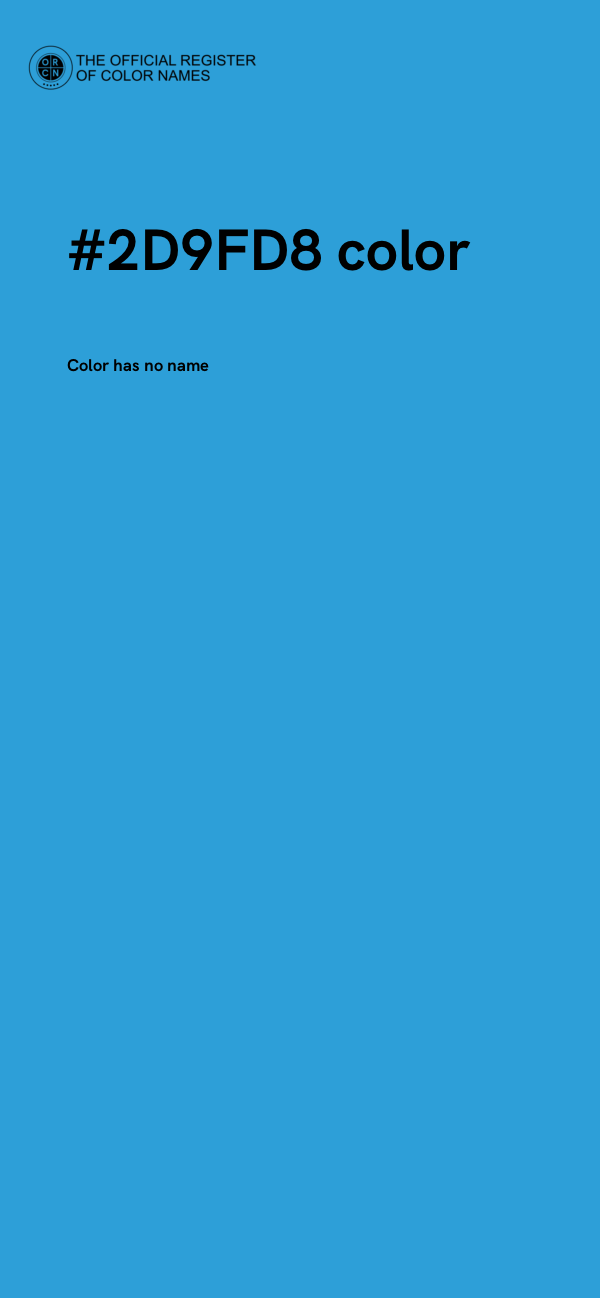 #2D9FD8 color image