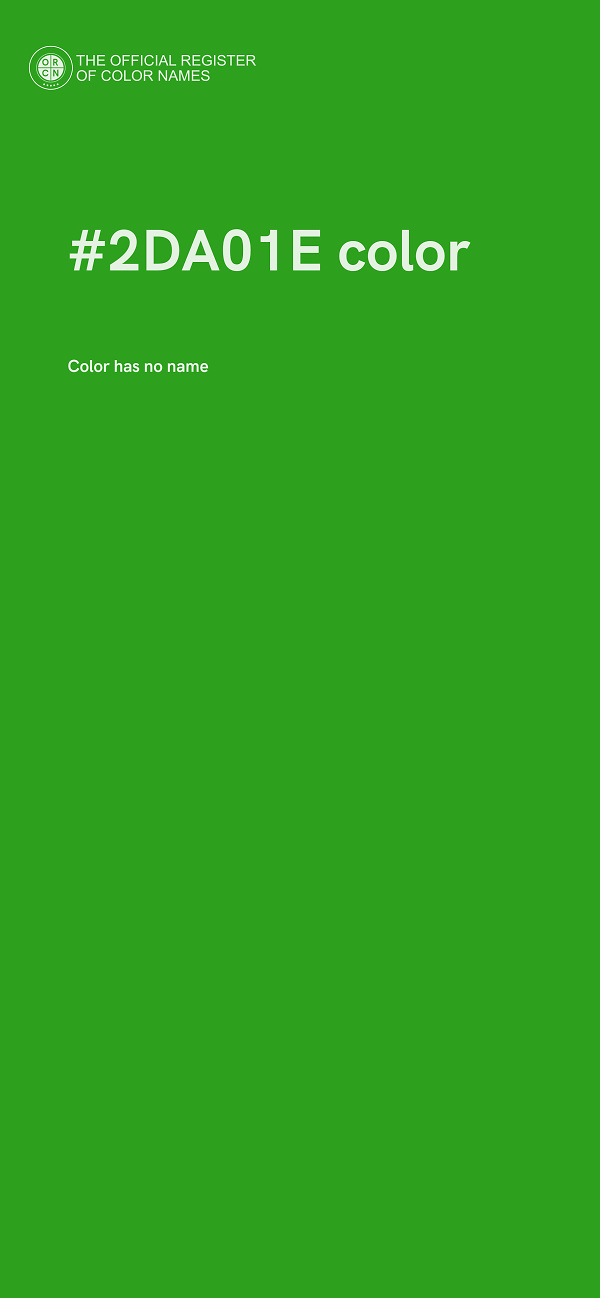 #2DA01E color image