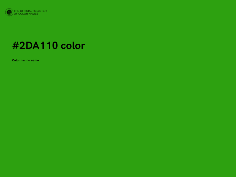 #2DA110 color image