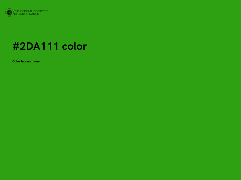 #2DA111 color image
