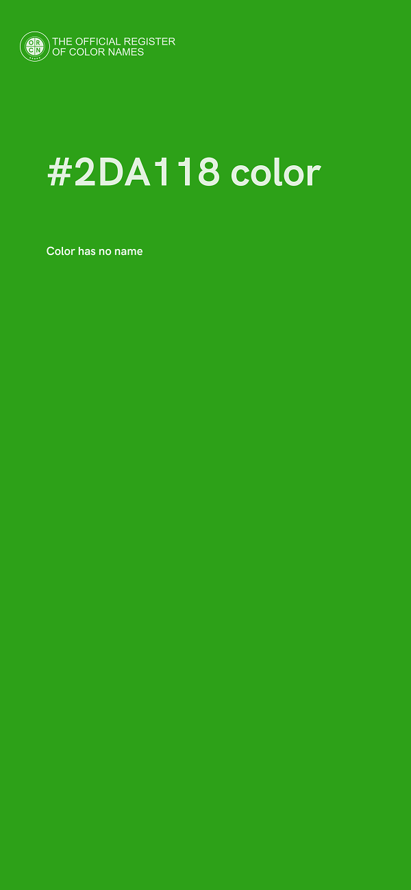 #2DA118 color image