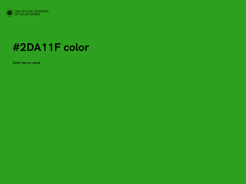 #2DA11F color image
