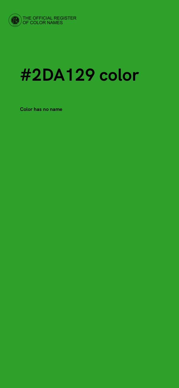 #2DA129 color image