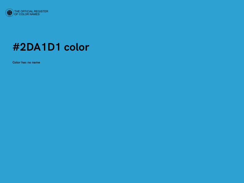 #2DA1D1 color image