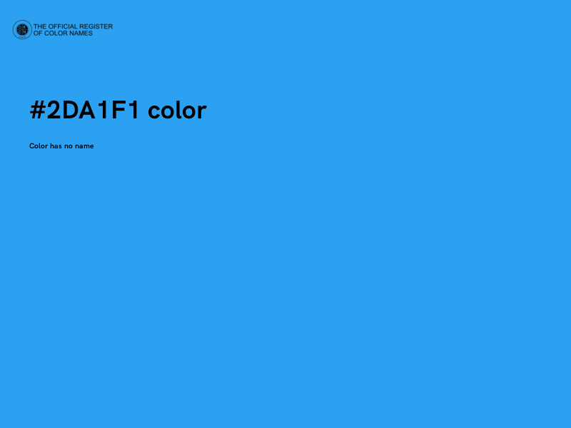 #2DA1F1 color image