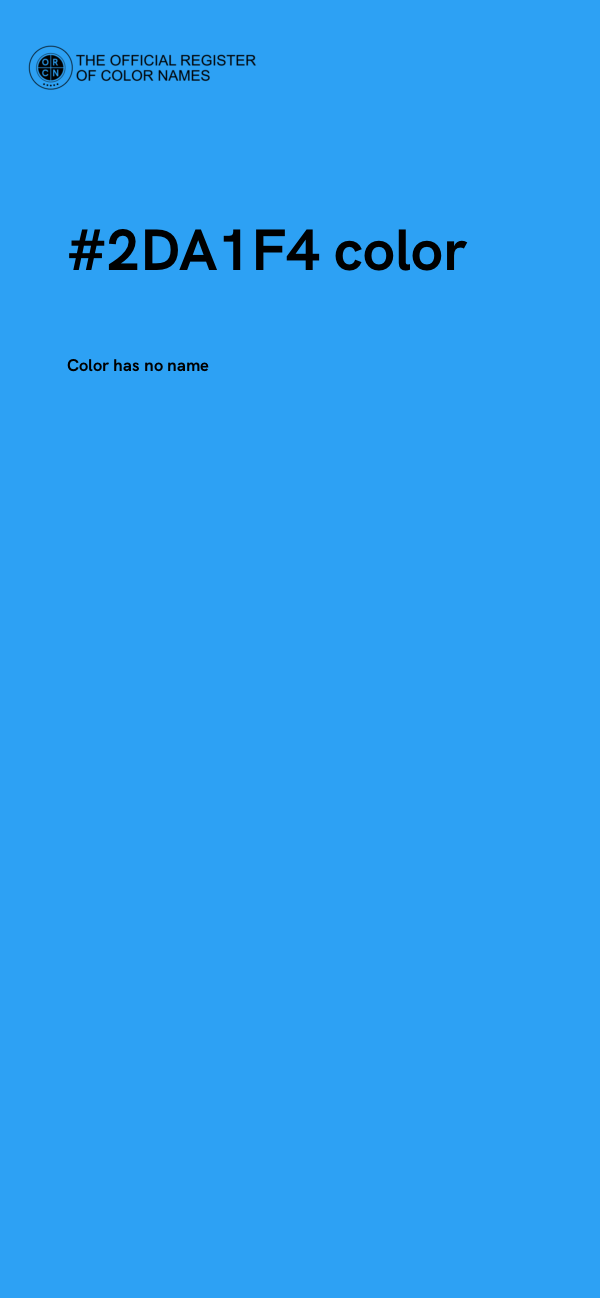 #2DA1F4 color image