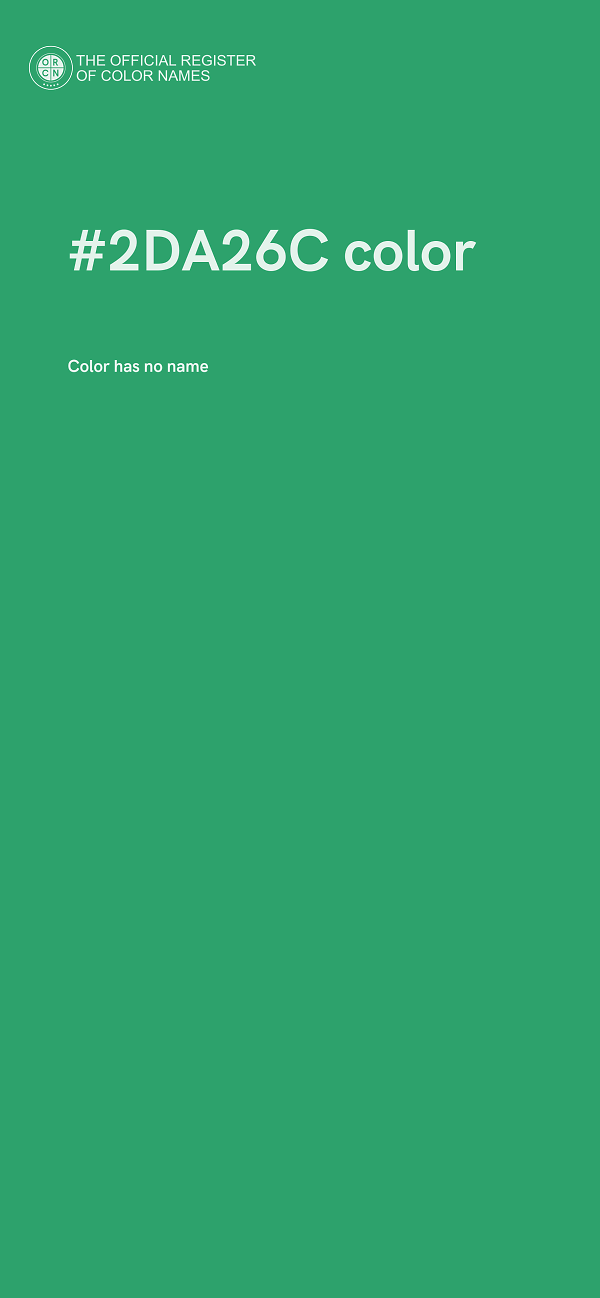 #2DA26C color image