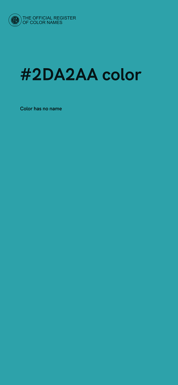 #2DA2AA color image