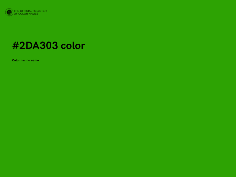 #2DA303 color image