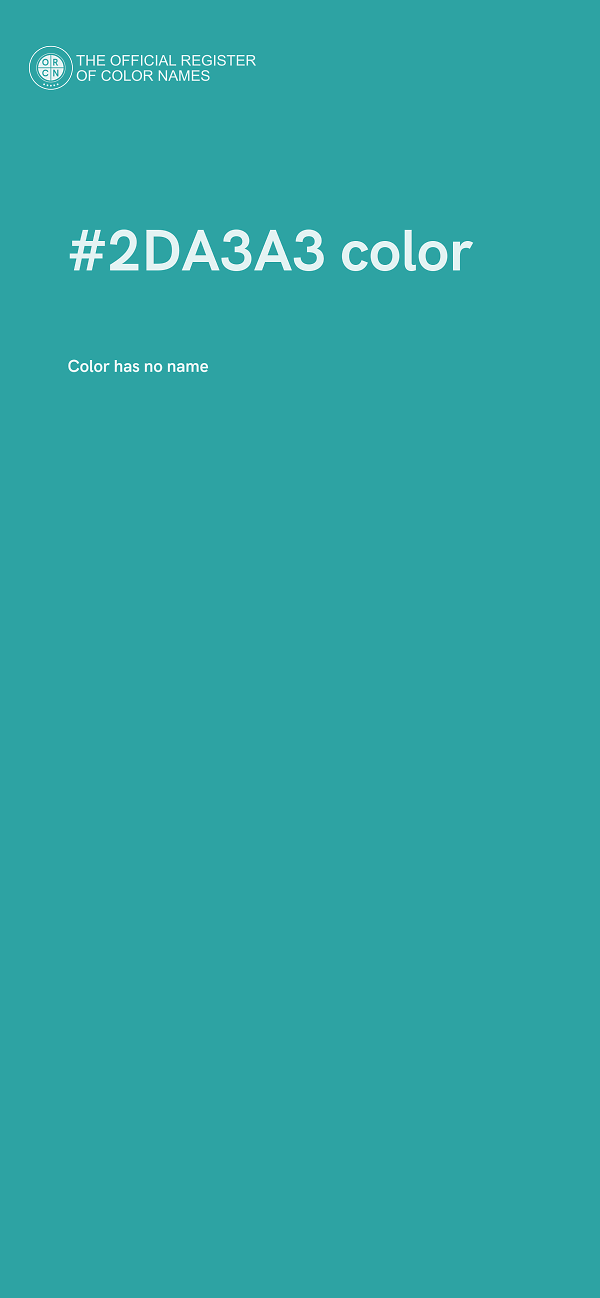 #2DA3A3 color image