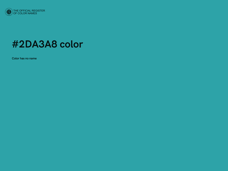 #2DA3A8 color image