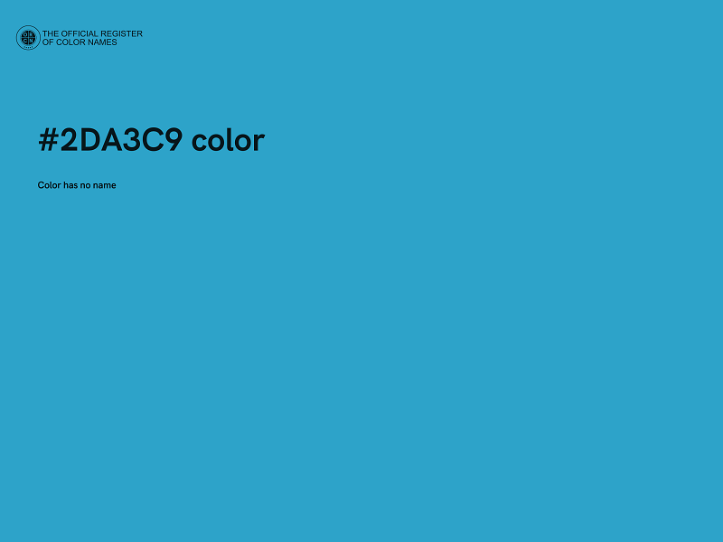 #2DA3C9 color image