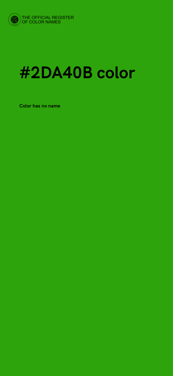 #2DA40B color image