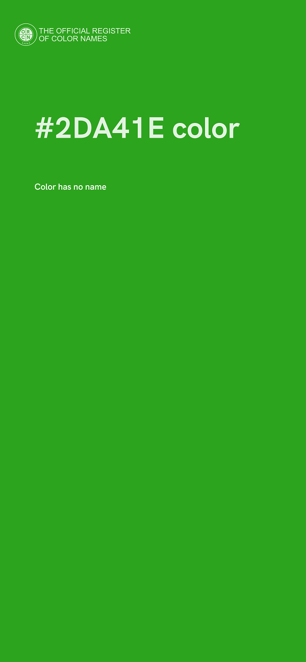 #2DA41E color image